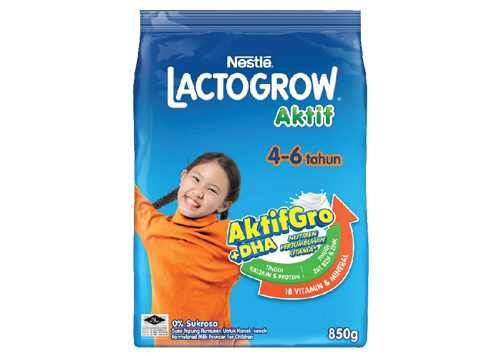 LACTOGROW Aktif 4-6 tahun LACTOGROW Aktif 4-6 tahun